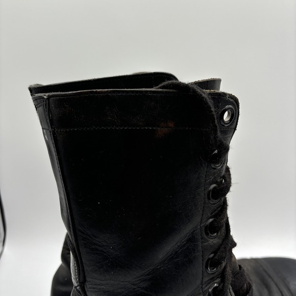 BFG BF Goodrich Military Combat Jump Boots Black Leather Size 8.5 W 1950s 1959 main image 10
